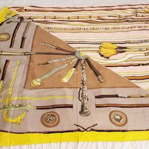 Massive 100% Silk Novelty Scarf Walking Sticks Canes